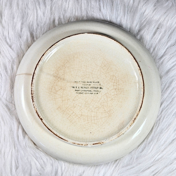 Vintage Antique McNicol Baby bowl plate Semi-porcelain Kiss and Make Up - Picture 2 of 9